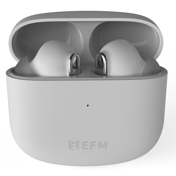 EFM TWS Detroit Earbuds With Wireless Charging-White