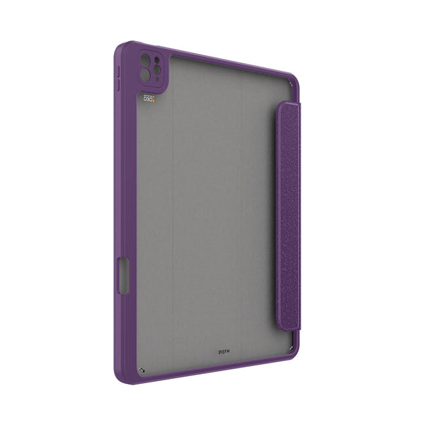 EFM Aspen Folio Case Armour with D3O & ELeather Suits iPad Pro 12.9 - Purple-Purple