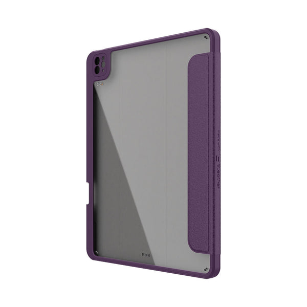 EFM Aspen Folio Case Armour with D3O & ELeather Suits iPad Pro 12.9 - Purple-Purple