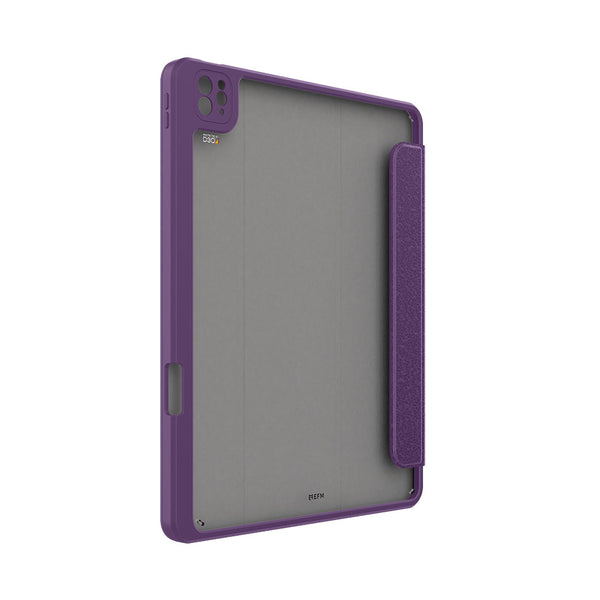 EFM Aspen Folio Case Armour with D3O & ELeather Suits iPad 10.2 - Purple-Purple