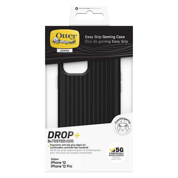 Otterbox Easy Grip Gaming Case For iPhone 12/12 Pro-Black / Black