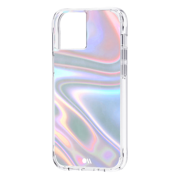 Case-Mate Soap Bubble Case Antimicrobial For iPhone 13 (6.1")-Iridescent