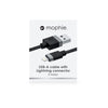 Mophie USB-A to Lightning Cable 3M - Black-Black
