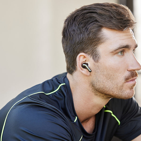 EFM TWS Seattle Hybrid ANC Earbuds With Wireless Charging & IP65 Rating-Black