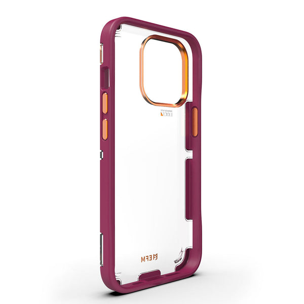 EFM Cayman Case Armour with D3O 5G Signal Plus For iPhone 13 Pro Max/12 Pro Max  (6.7") - Red Velvet-Red Velvet