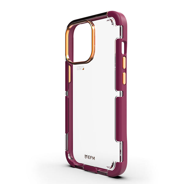 EFM Cayman Case Armour with D3O 5G Signal Plus For iPhone 13 Pro (6.1" Pro) - Red Velvet-Red Velvet