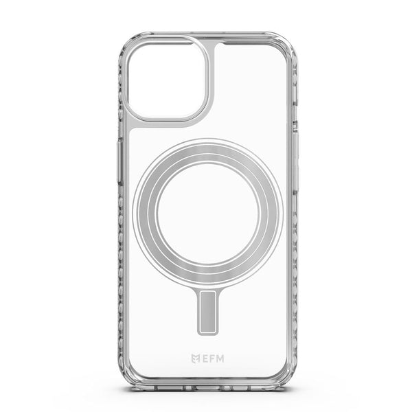 EFM Zurich Flux Case Armour Compatible with MagSafe For iPhone 13 mini (5.4") - Frost Clear-Clear