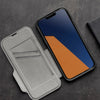 EFM Monaco Leather Wallet Case Armour with D3O 5G Signal Plus For iPhone 13 Pro Max (6.7") - Black/Space Grey-Black / Space Grey