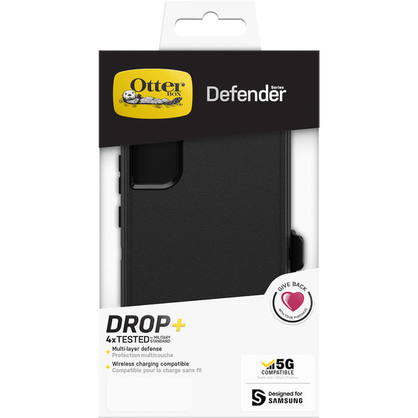 Otterbox Defender Case For Samsung Galaxy S22+ (6.6) - Black-Black