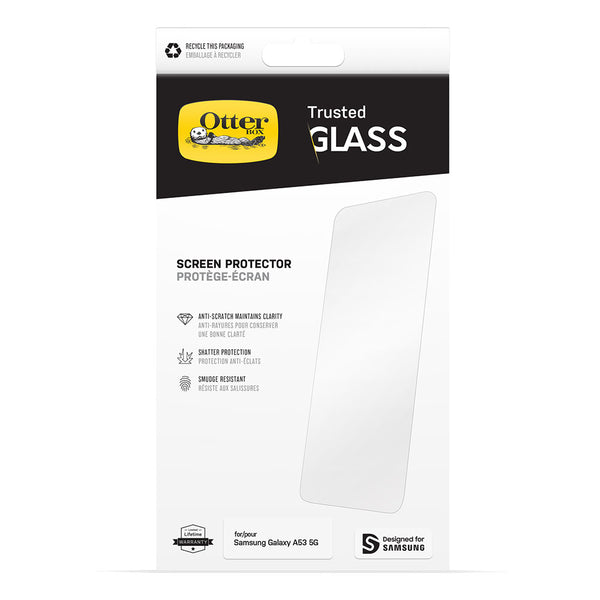 Otterbox Trusted Glass Screen Protector For Samsung Galaxy A53 5G-Clear