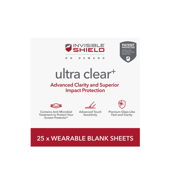 InvisibleShield ISOD-FM Ultra Clear Plus 4 Layer-Wearable-25PK-FG-Clear