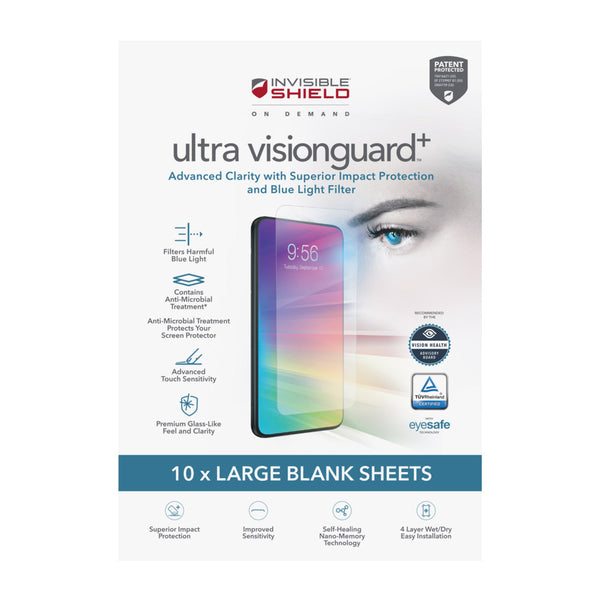 InvisibleShield ISOD-FM Ultra VG Plus 4 Layer-Large-10PK-FG-Clear