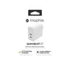 Mophie GaN Power Adaptor USB-C PD Dual 67W-White