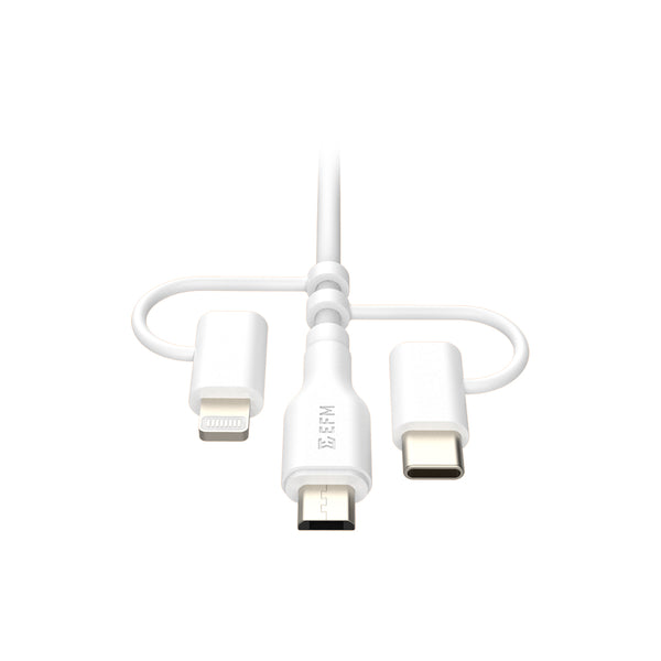 EFM USB-A 3-in-1 Cable Universal Application with 2M Length-White