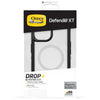 For iPhone 13 /iPhone 14 (6.1")  Otterbox Defender XT Clear MagSafe Case - Black Crystal-Clear / Black