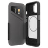 EFM Monaco Case Armour with ELeather and D3O 5G Signal Plus Technology For iPhone 13 Pro (6.1")/iPhone 14 Pro (6.1")-Black / Space Grey