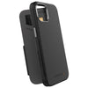 EFM Monaco Case Armour with ELeather and D3O 5G Signal Plus Technology For iPhone 14 Plus (6.7")-Black / Space Grey