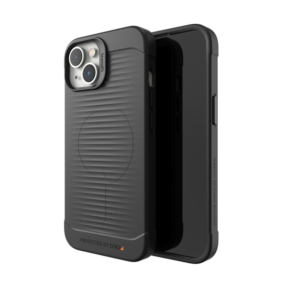 Gear4 Havana Snap Case For iPhone 14 (6.1") - Black-Black