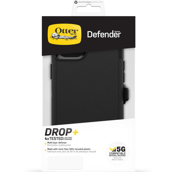 Otterbox Defender Case For iPhone 14 Plus (6.7")-Black / Black