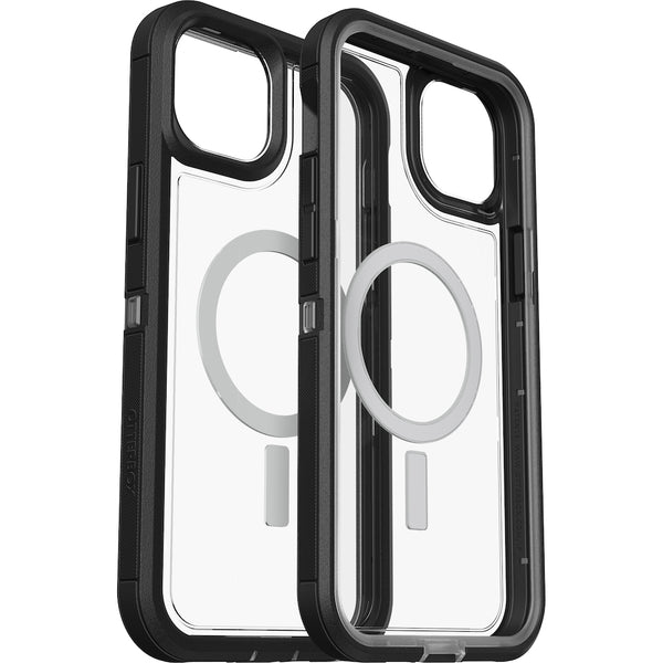 Otterbox Defender XT Clear MagSafe Case For iPhone 14 Plus (6.7") - Black Crystal-Clear / Black