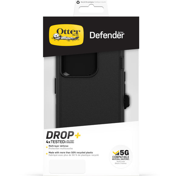 Otterbox Defender Case For iPhone 14 Pro (6.1")-Black / Black