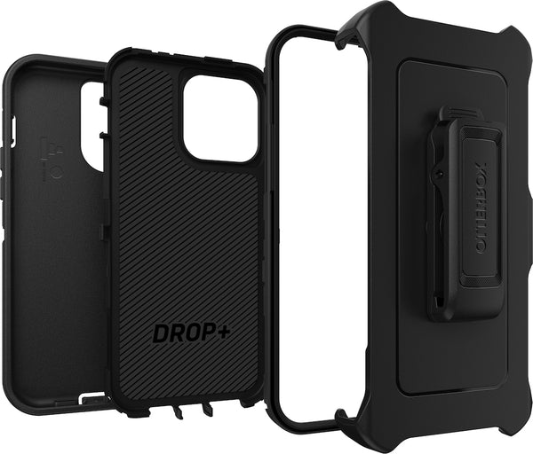 Otterbox Defender Case For iPhone 14 Pro Max (6.7")-Black / Black