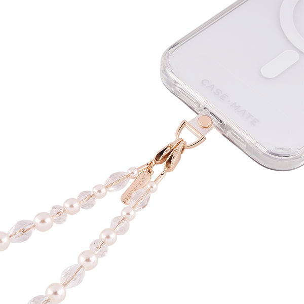 Case-Mate Beaded Phone Wristlet Universal  - Crystal Pearl-Pearl