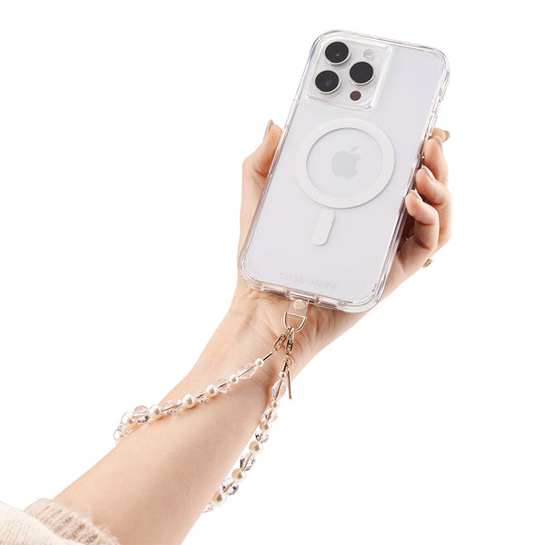 Case-Mate Beaded Phone Wristlet Universal  - Crystal Pearl-Pearl