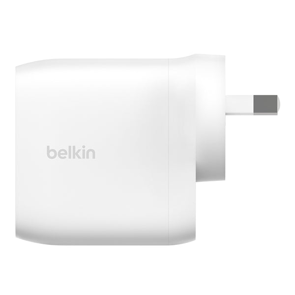 Belkin BoostCharge PRO Dual USB-C Wall Charger with PPS 60W - White-White