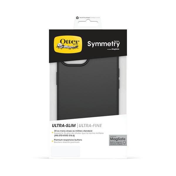 Otterbox Symmetry Plus MagSafe Case For iPhone 15 - Black-Black