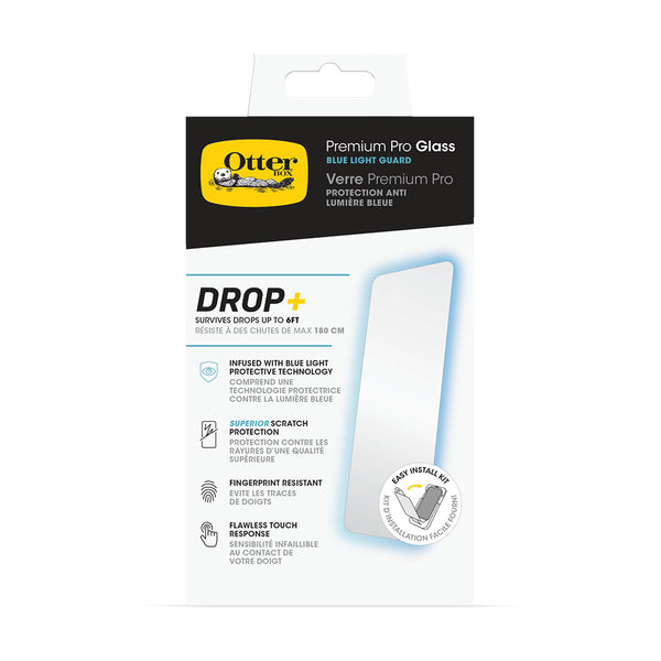 Otterbox Premium Pro Blue Glass Screen Protector For iPhone 15 Plus - Clear-Clear