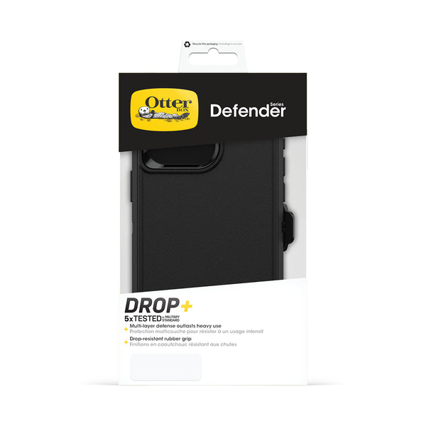 Otterbox Defender Case For iPhone 15 Pro Max - Black-Black