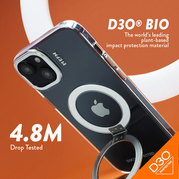 EFM Alta Case Armour with D3O BIO For iPhone 15 Plus-Clear