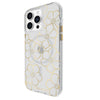 Case-Mate Floral Gems MagSafe Case For iPhone 15 Pro Max - Gold-Gold / Clear