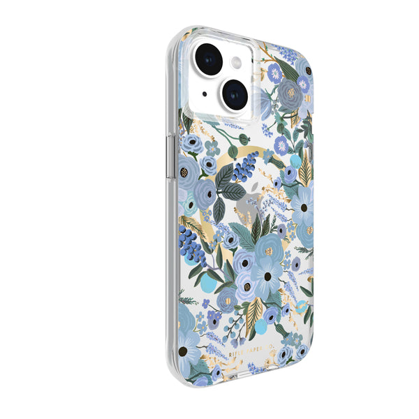 Case-Mate Rifle Paper MagSafe Case For iPhone 15 - Garden Party Blue-Multi