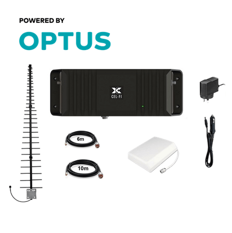 Cel-Fi GO2 Optus signal Repeater for building & sites with Indoor Wall Antenna