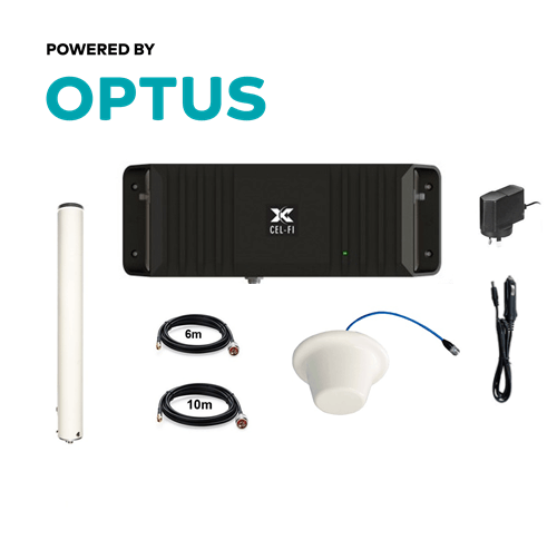 Cel-Fi GO2 Optus signal Repeater for building & sites with Indoor Ceiling Antenna