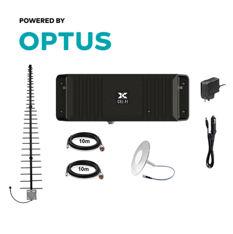Cel-Fi GO2 Optus signal Repeater for building & sites with Indoor Ultrathin Pulse DAS Antenna