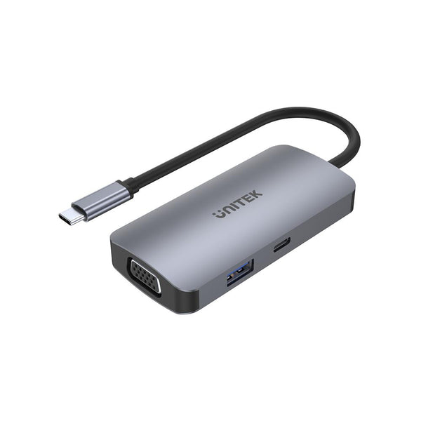 UNITEK 5-in-1 USB-C Hub MST Triple Display (USB3.0 + 2*HDMI + VGA + PD 100W),