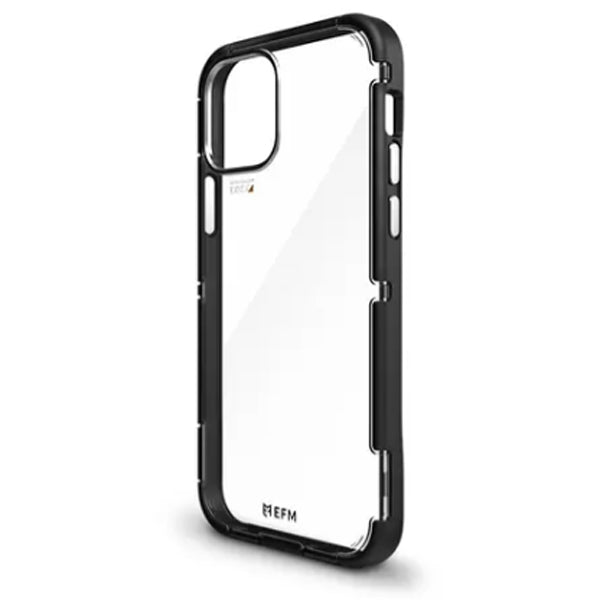 For iPhone 12 mini (5.4") EFM Cayman Case Armour with D3O 5G Signal Plus  Black/Space Grey-Black / Space Grey