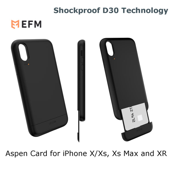 EFM Aspen D3O for iPhone X/Xs (5.8"), Xs Max (6.5") and XR (6.1") Shockproof