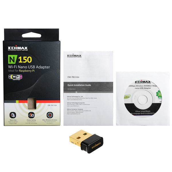 Edimax EW-7811Un Wireless N150 Nano USB adapter ideal for Raspberry Pi