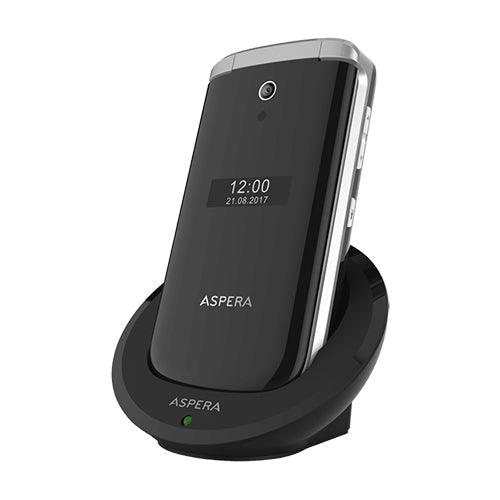 Aspera F28 (Flip, 3G, Keypad, Black-silver)