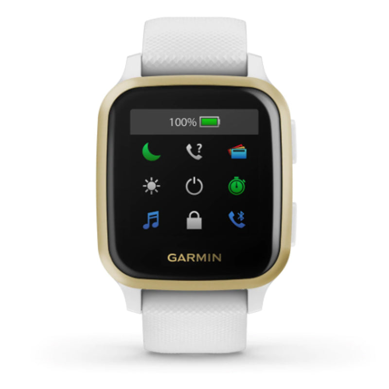 Garmin Venu SQ Smart Watch (White/Gold)