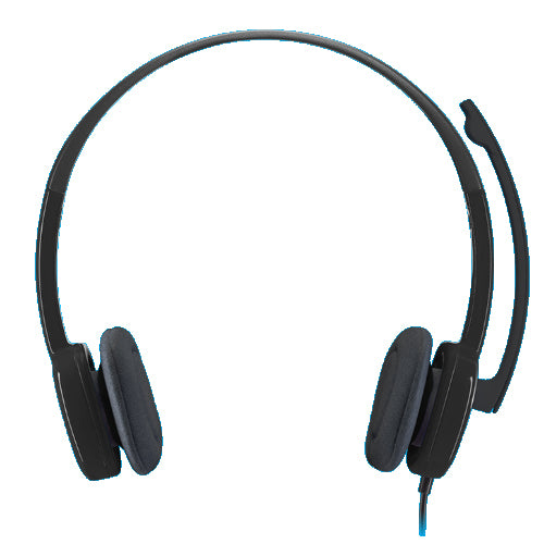 Logitech H151 Stereo 3.5mm audio jack Headset-Black AU Stock