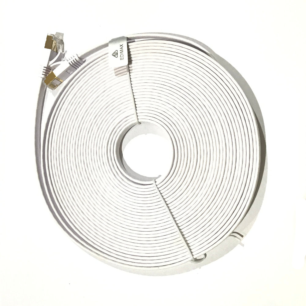 Edimax Pro 10GbE Shielded CAT7 Network Ethernet Cable various length - White