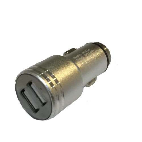 Universal Dual USB port 3.1A Full Metal Car Charger for mobile devices