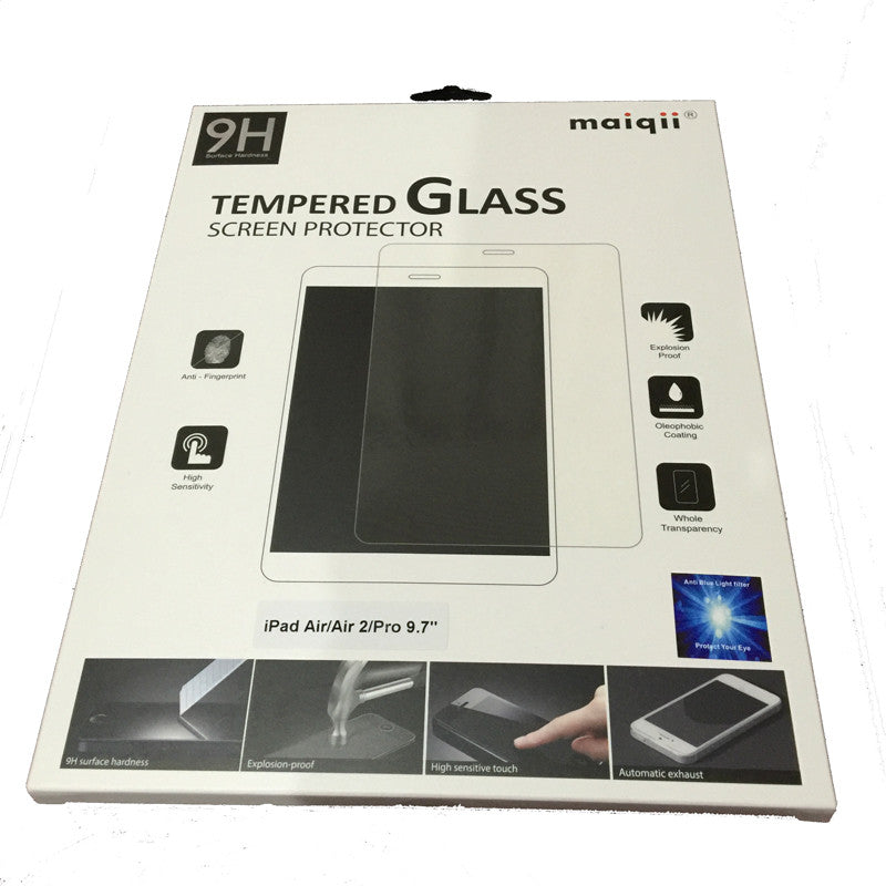 MaiQii™ Apple iPad, iPad Air, iPad Air 2 &amp; iPad Pro 9.7&quot; Tempered Glass Screen Protector with Blue-light filter