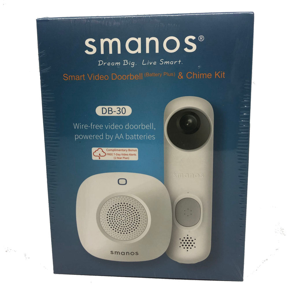 Smanos Intercom Smart Video Doorbell  & Chime Kit DB-30 AU STOCK