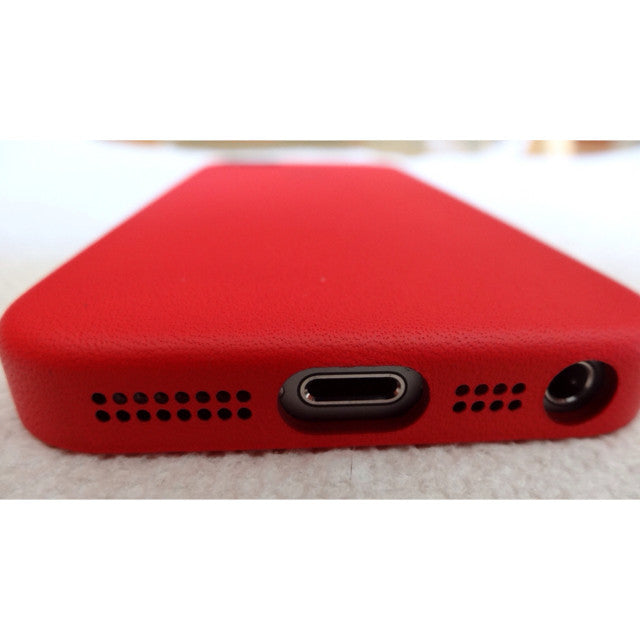 Original Apple (PRODUCT)Red Leather Case For iPhone 5 5s SE (1st GEN) 4" in sealed retail package